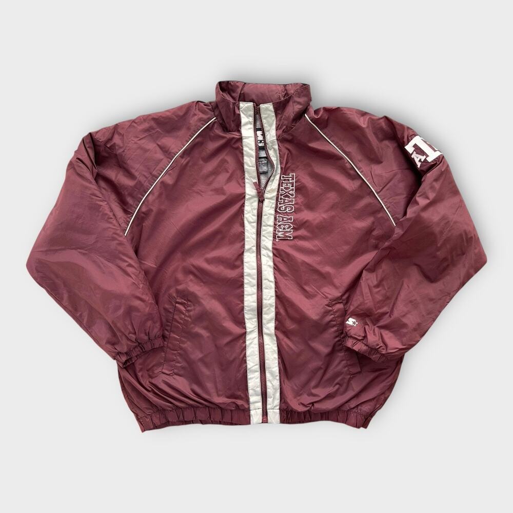 Vintage Starter Texas A&M Aggies Jacket – Maroon Full Zip – Men’s XL